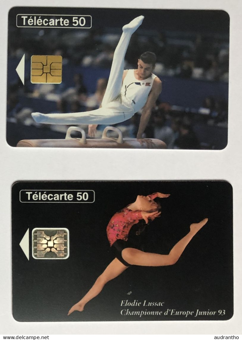 2 Télécarte Gymnastique - Elodie Lussac Et Paris Bercy 1995 - Sport