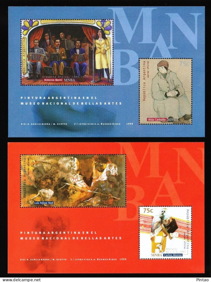 WW14218- ARGENTINA 1999- MNH (ARTE - PINTURA) - Hojas Bloque