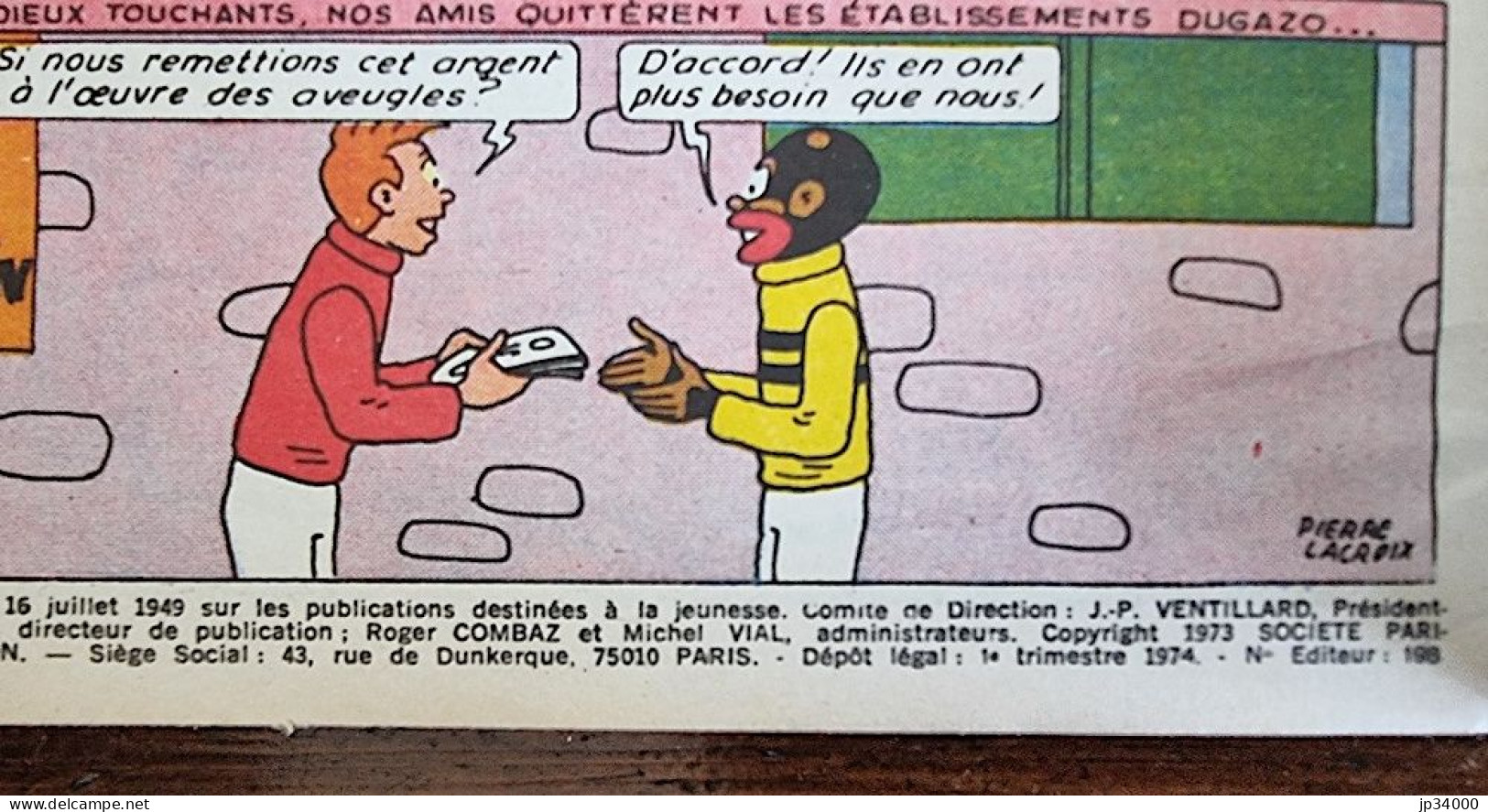 BIBI FRICOTIN Roi Des Camelots (N° 36) Par Lacroix. 1974. " Jeunesse Joyeuse"(3) - Bibi Fricotin