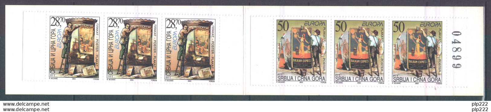 Europa CEPT 2003 Serbia Montenegro Libretto/Booklet **/MNH VF - 2003