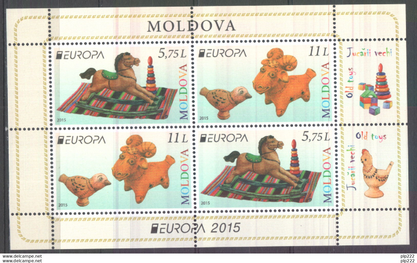 Europa CEPT 2015 Moldavia Moldova BF-S/S **/MNH VF - 2015