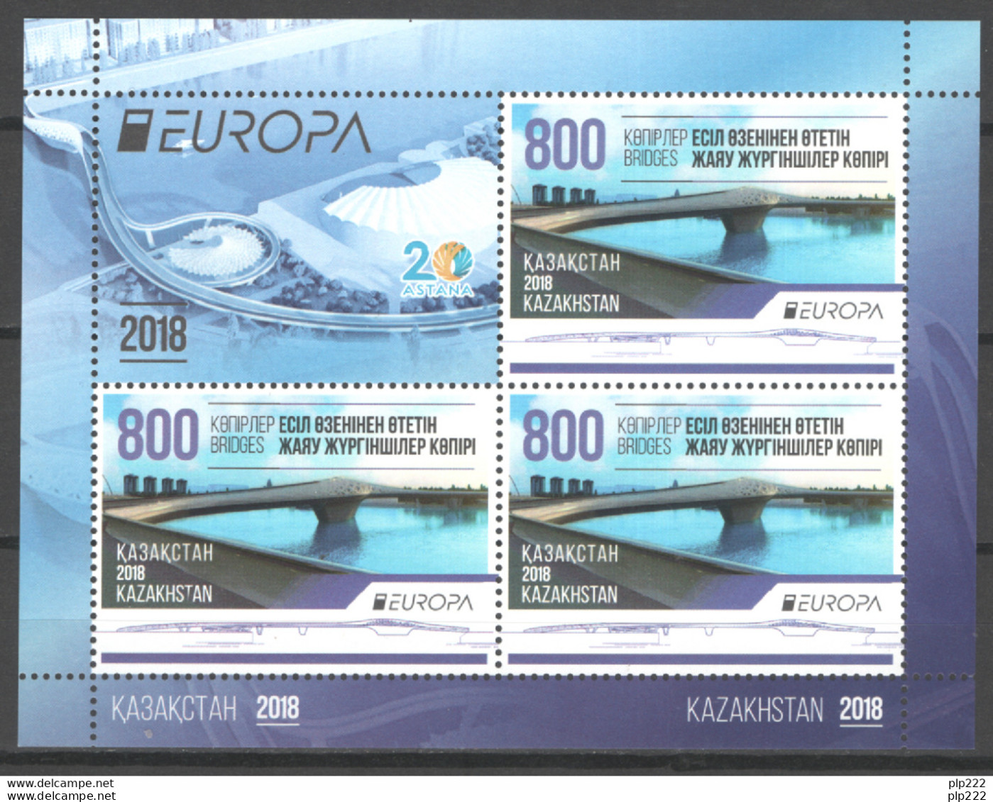 Europa CEPT 2018 Kazakhstan BF-S/S **/MNH VF - 2018