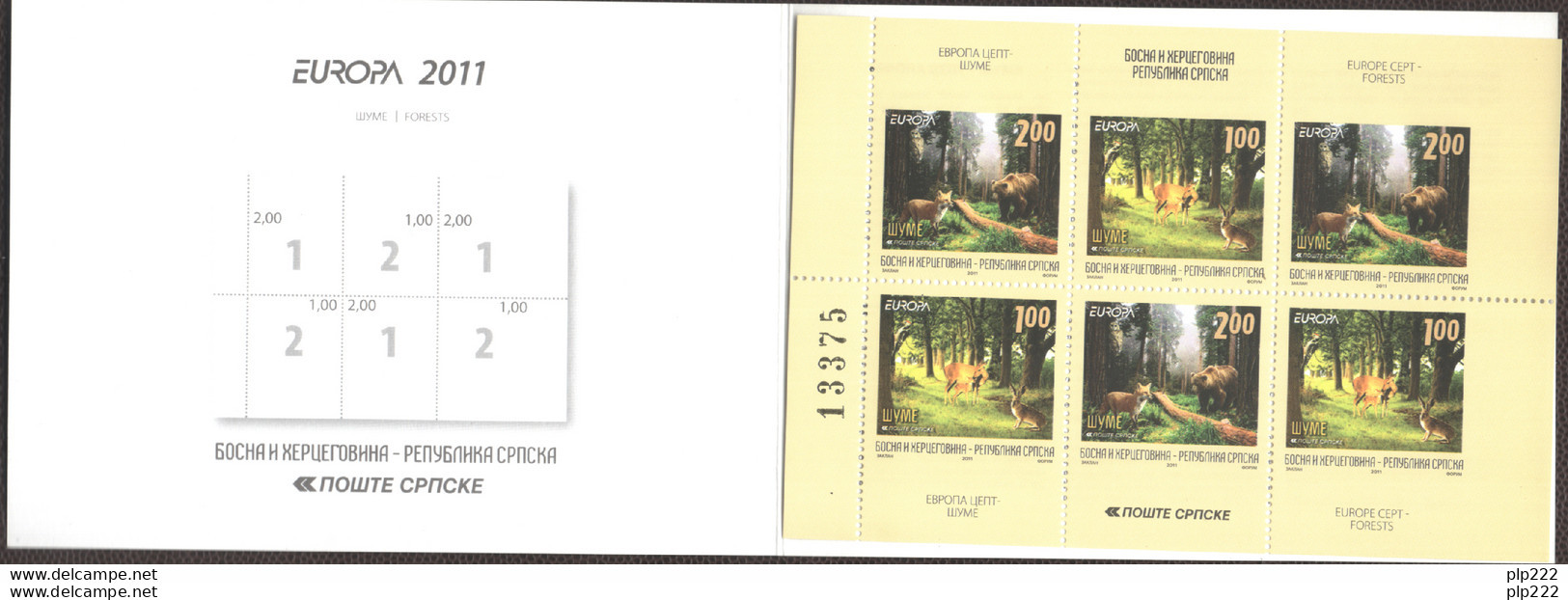 Europa CEPT 2011 Bosnia Serba Libretto/Booklet **/MNH VF - 2011