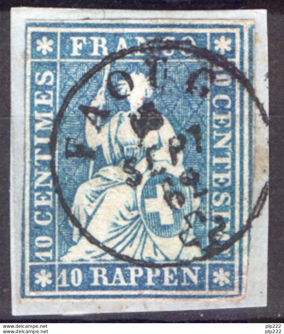 Svizzera 1854 Unif.27 O/Used VF/F - Usati