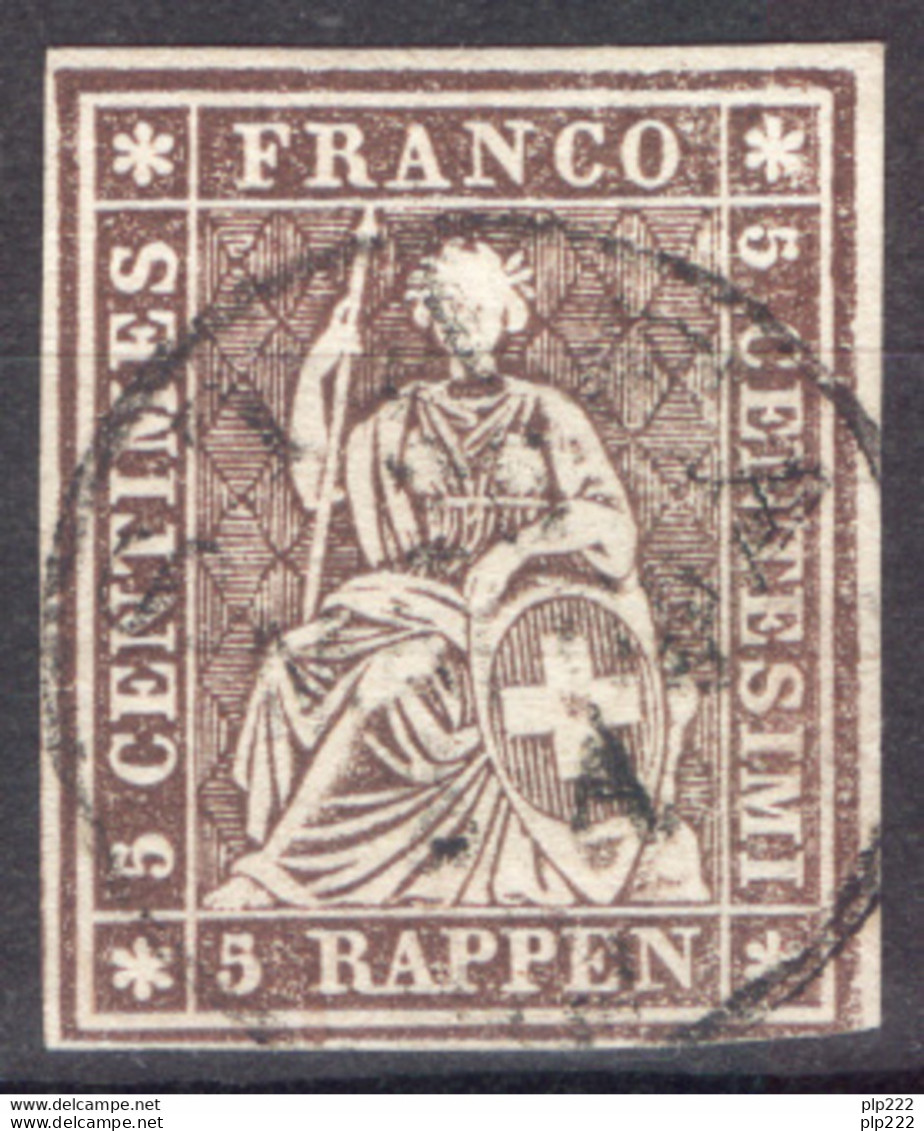 Svizzera 1854 Unif.26 O/Used VF/F - Usati