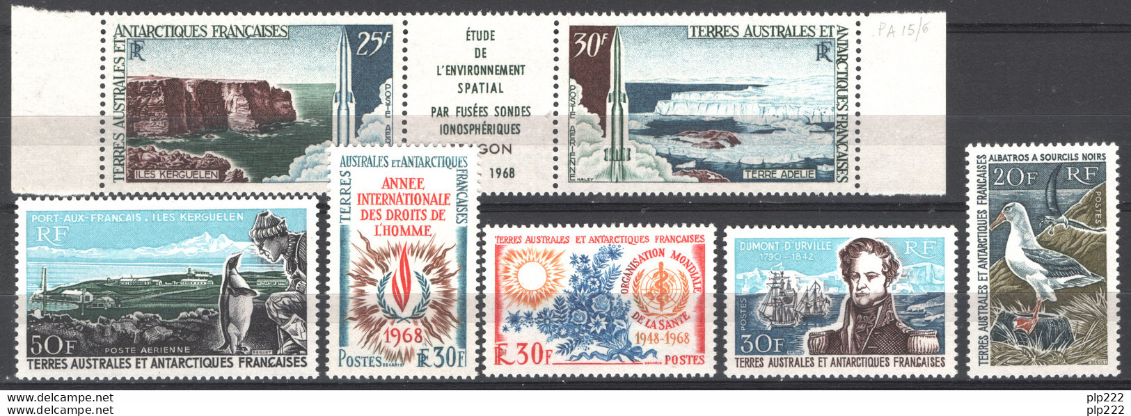 TAAF 1968 Annata Completa / Complete Year Set **/MNH VF - Années Complètes