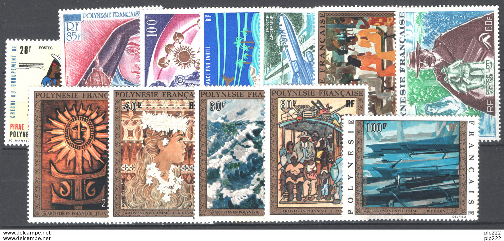 Polinesia 1973 Annata Completa / Complete Year Set **/MNH VF - Años Completos
