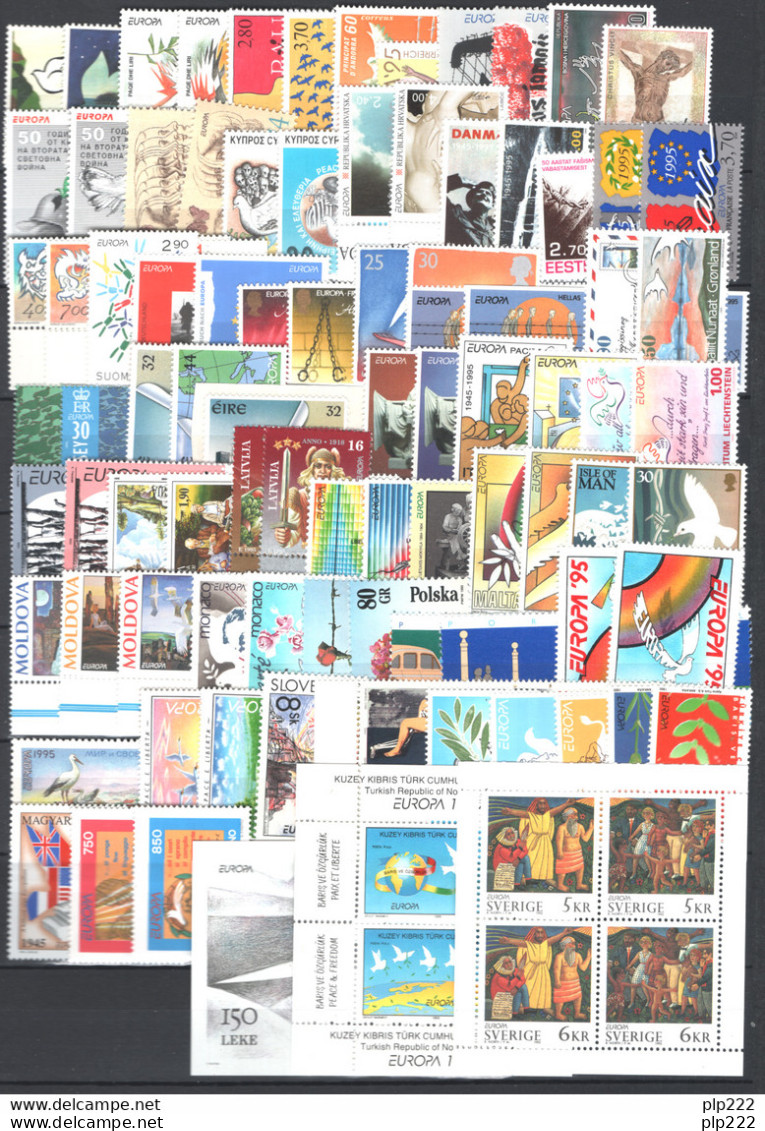 Europa CEPT 1995 Annata Quasi Completa /Almost Complete Year Set **/MNH VF - Años Completos