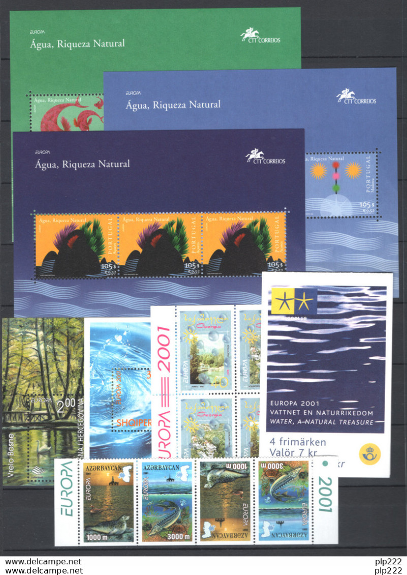 Europa CEPT 2001 Annata Completa / Complete Year Set **/MNH VF - Années Complètes