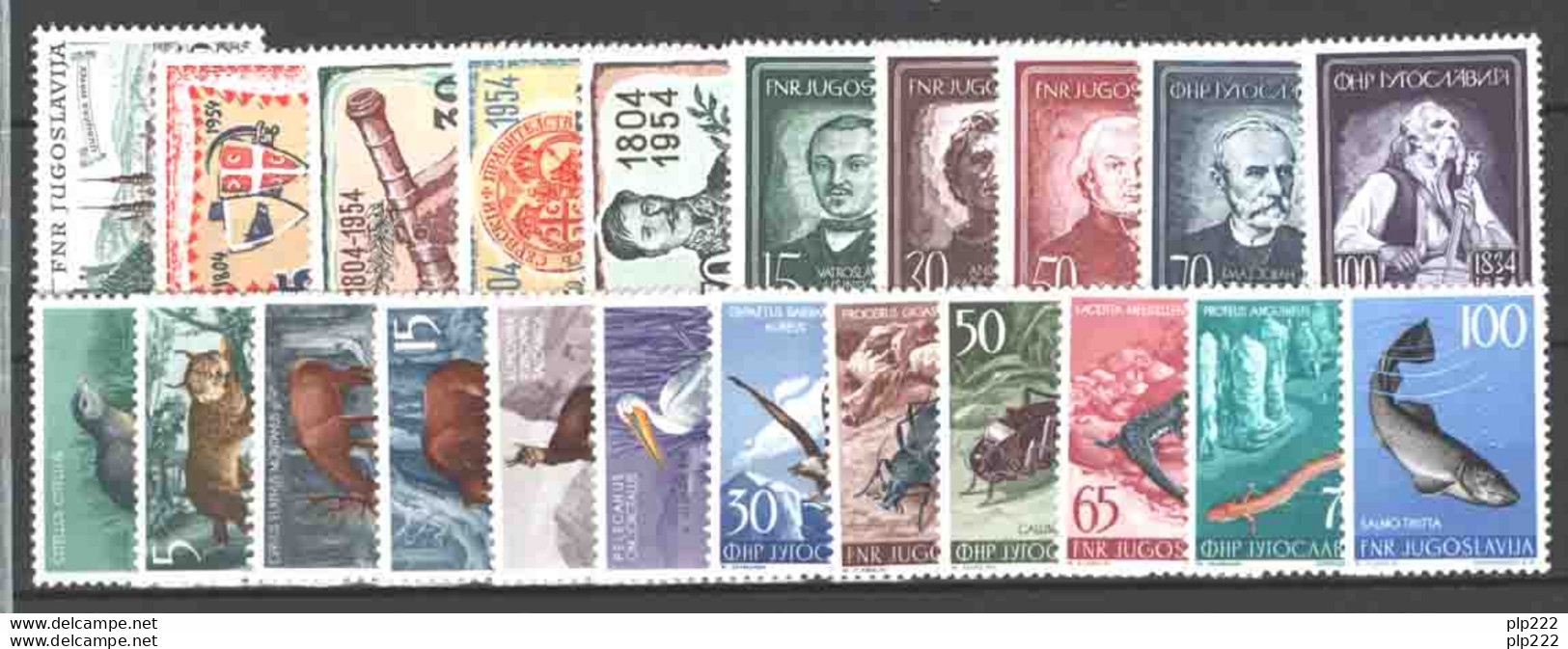 Jugoslavia 1954 Annata Completa / Complete Year Set **/MNH VF/F - Annate Complete