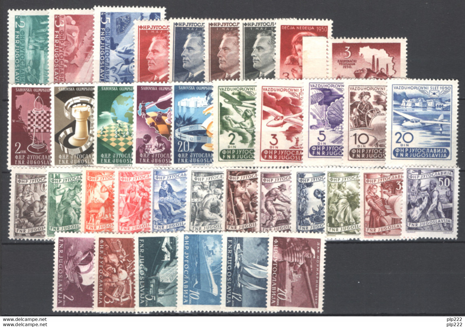 Jugoslavia 1950 Annata Completa / Complete Year Set **/MNH VF/F - Full Years