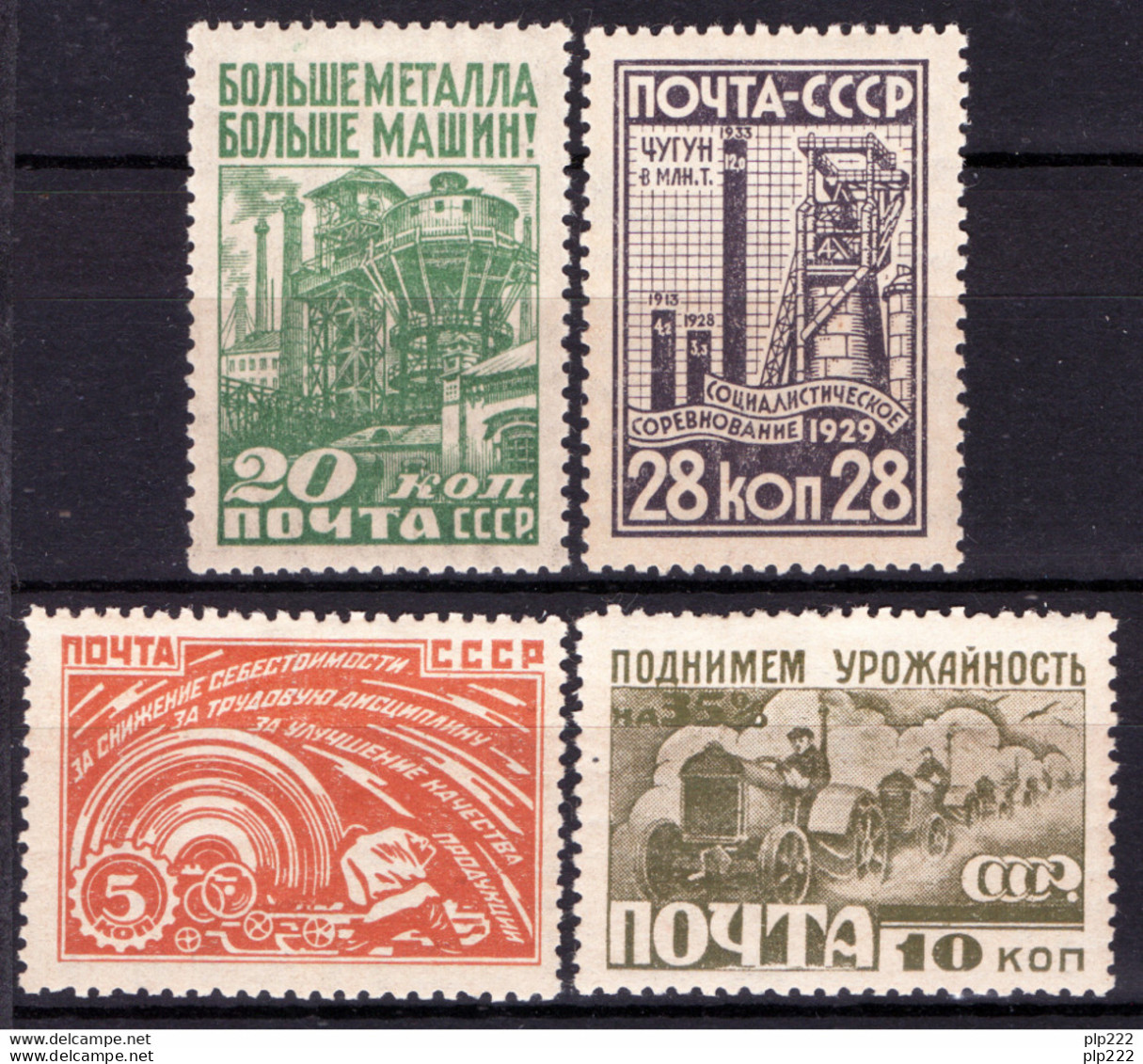 Russia 1929 Unif. 444/47 */MH VF/F - Unused Stamps