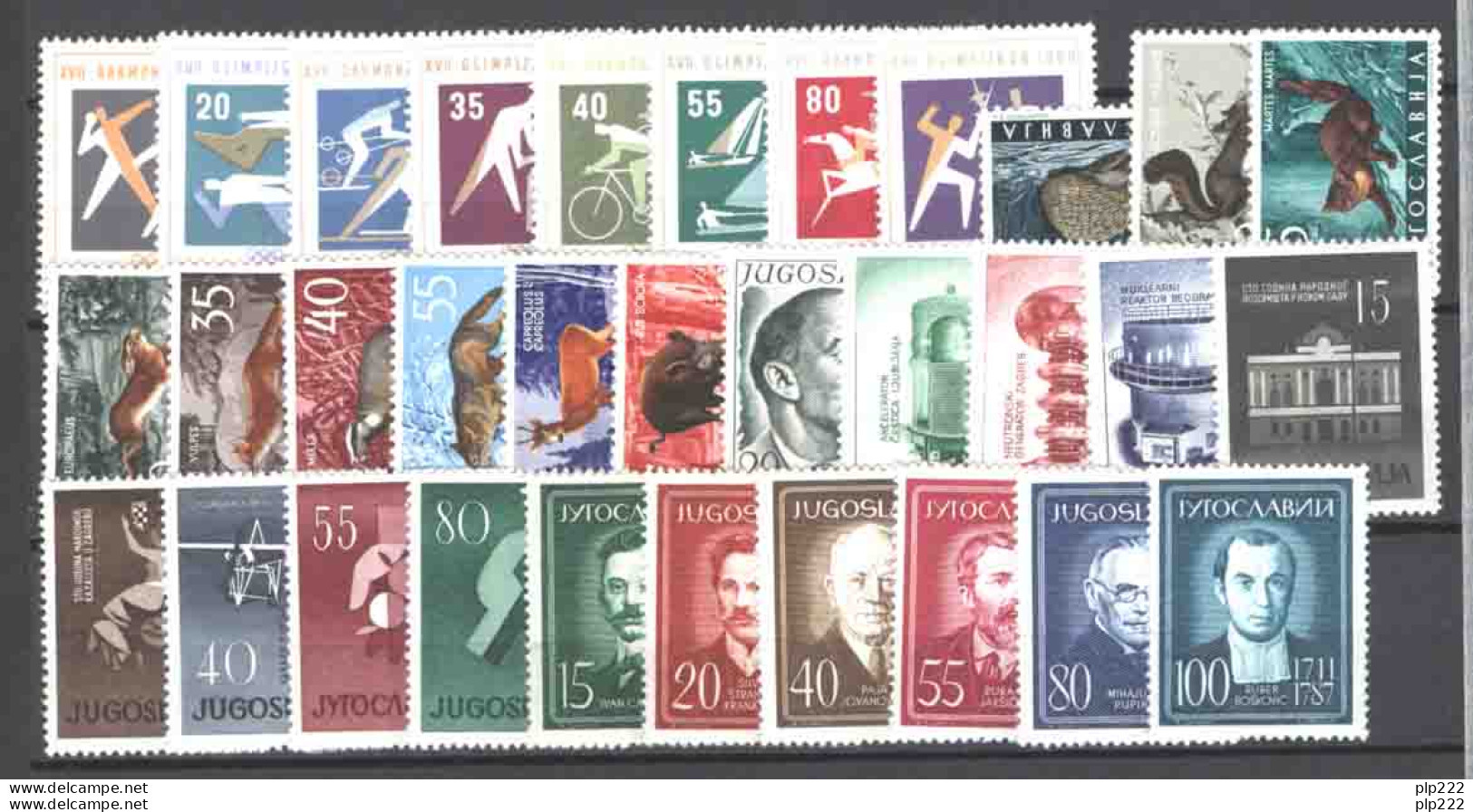 Jugoslavia 1960 Annata Completa / Complete Year Set **/MNH VF - Années Complètes