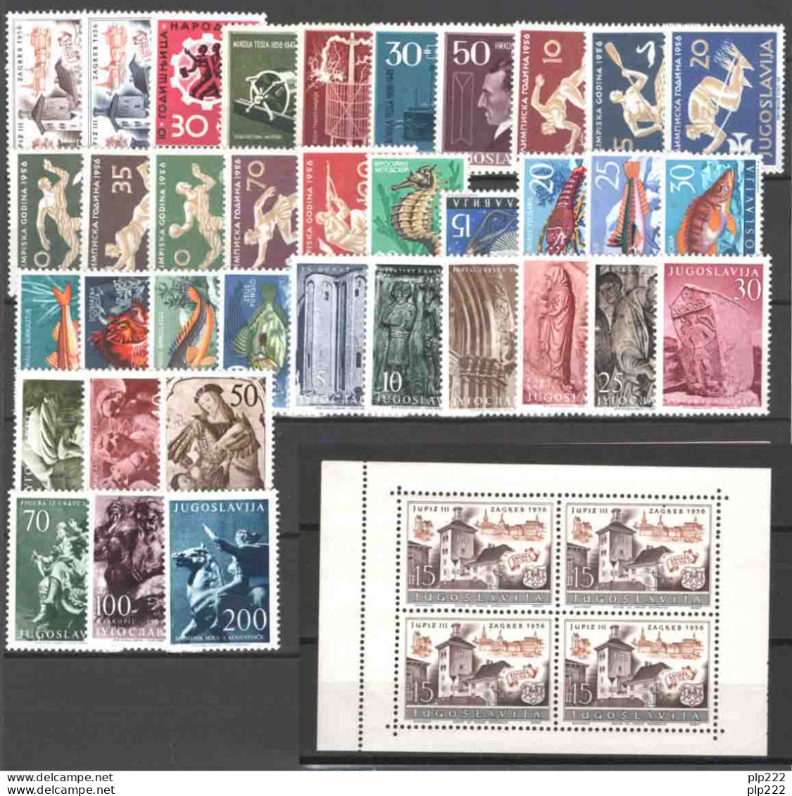 Jugoslavia 1956 Annata Completa / Complete Year Set **/MNH VF/F Mod - Full Years