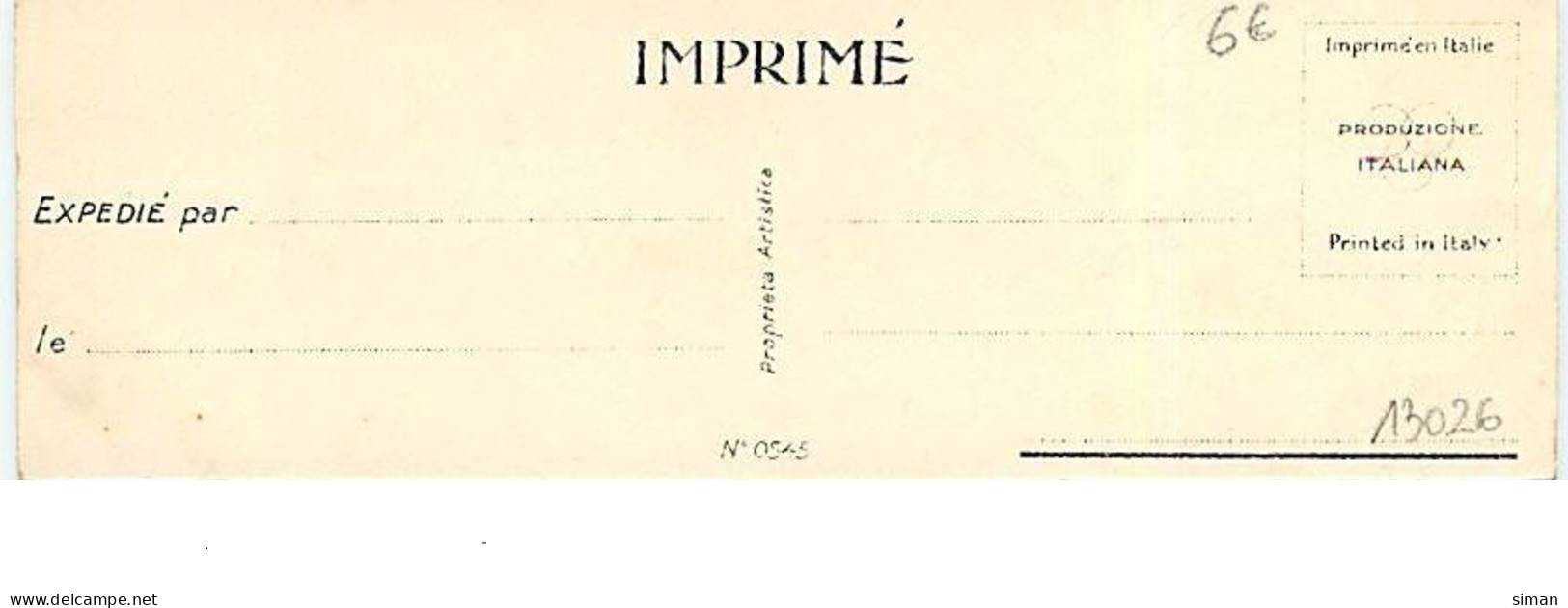 N°13026 - S. Bompard - Jeune Femme Portant Un Chien (format 4,5 X 14 Cm) - Bompard, S.