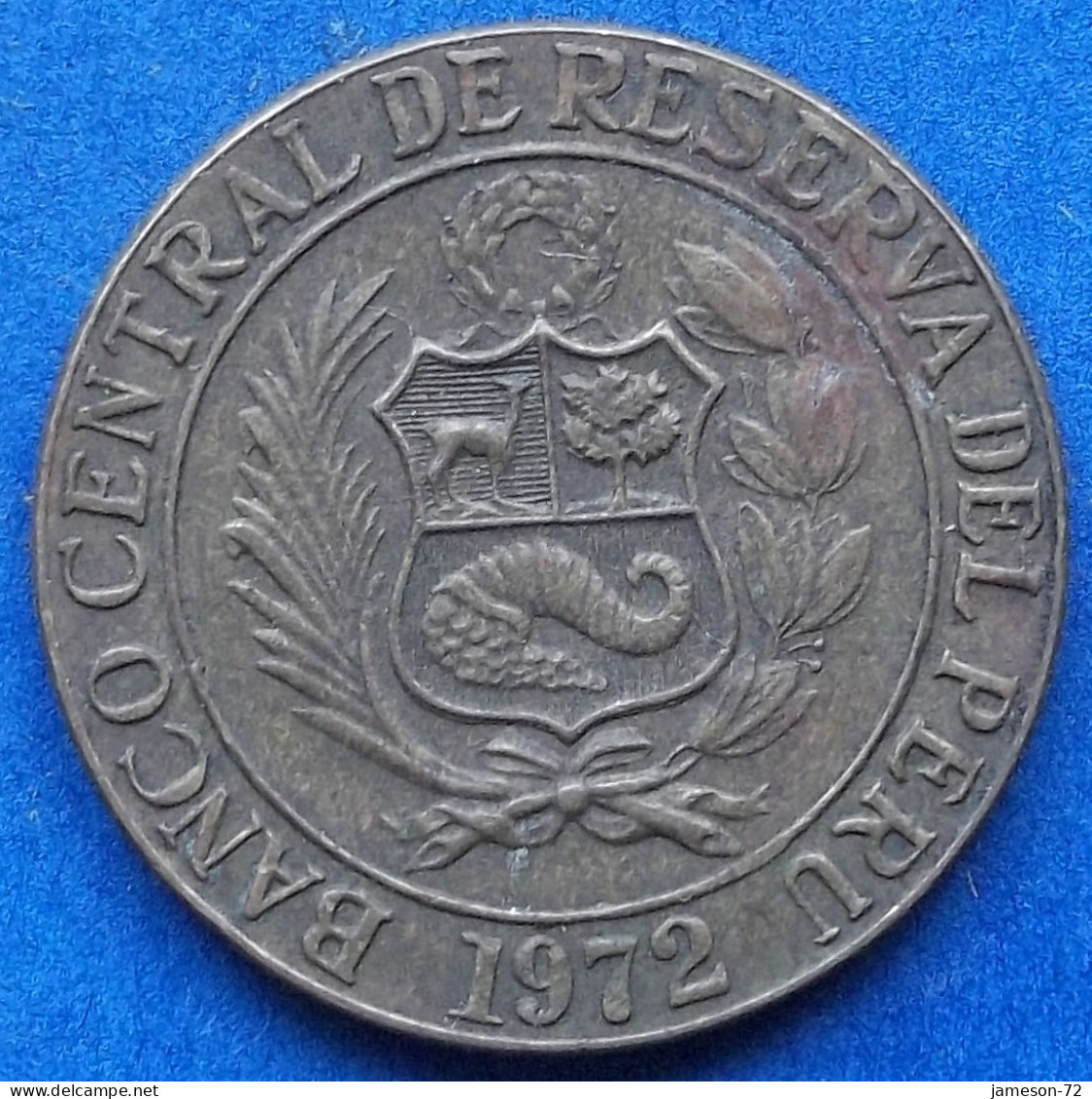 PERU - 1/2 Sol 1972 "Vicuña" KM# 247 Decimal Coinage (1893-1986) - Edelweiss Coins - Perú