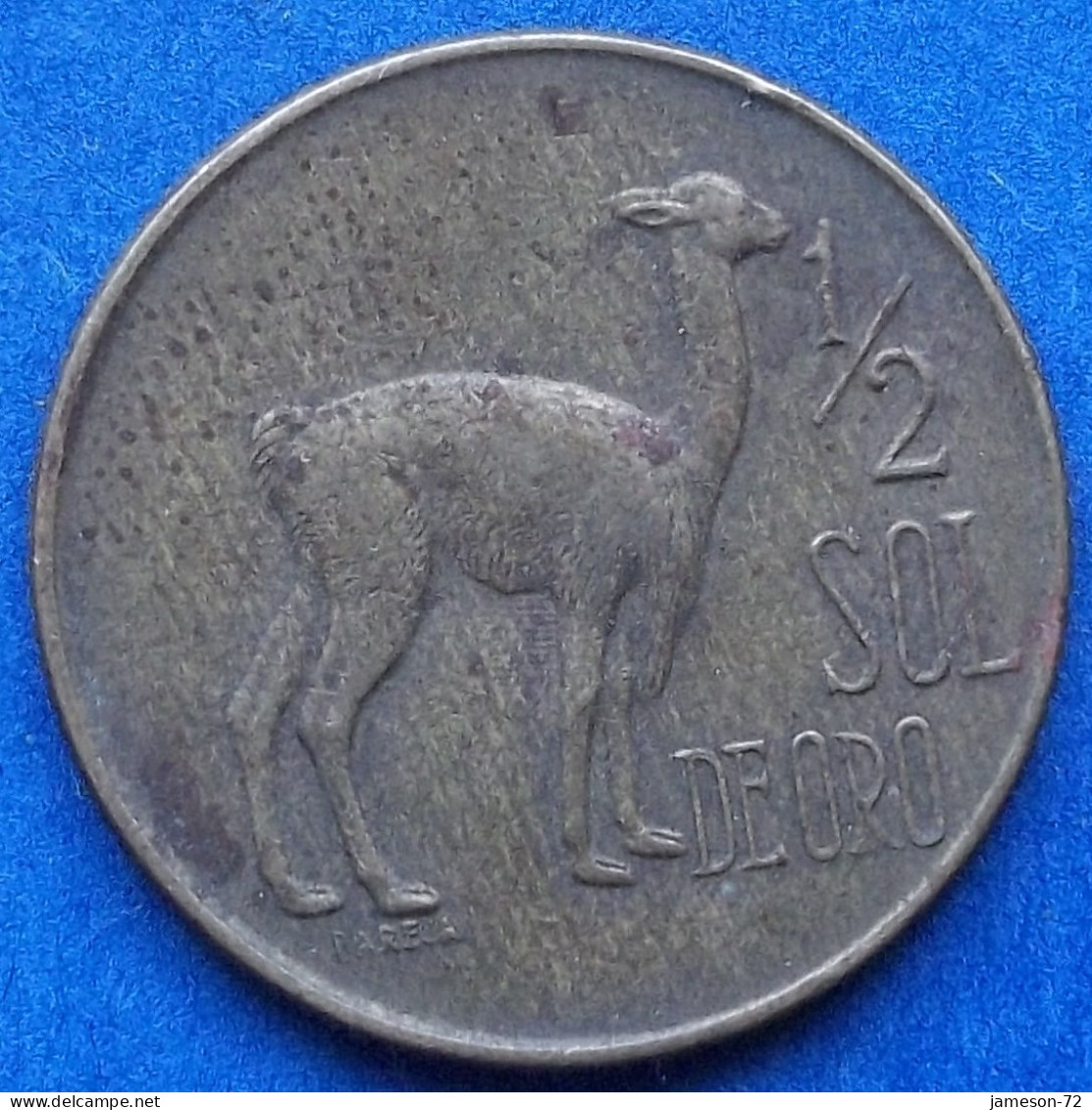 PERU - 1/2 Sol 1972 "Vicuña" KM# 247 Decimal Coinage (1893-1986) - Edelweiss Coins - Perú