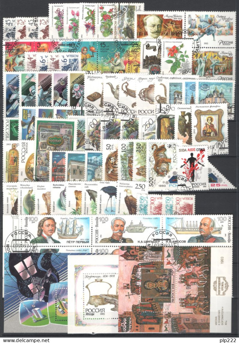 Russia 1993 Annata Completa / Complete Year Set O/Used VF/F - Full Years