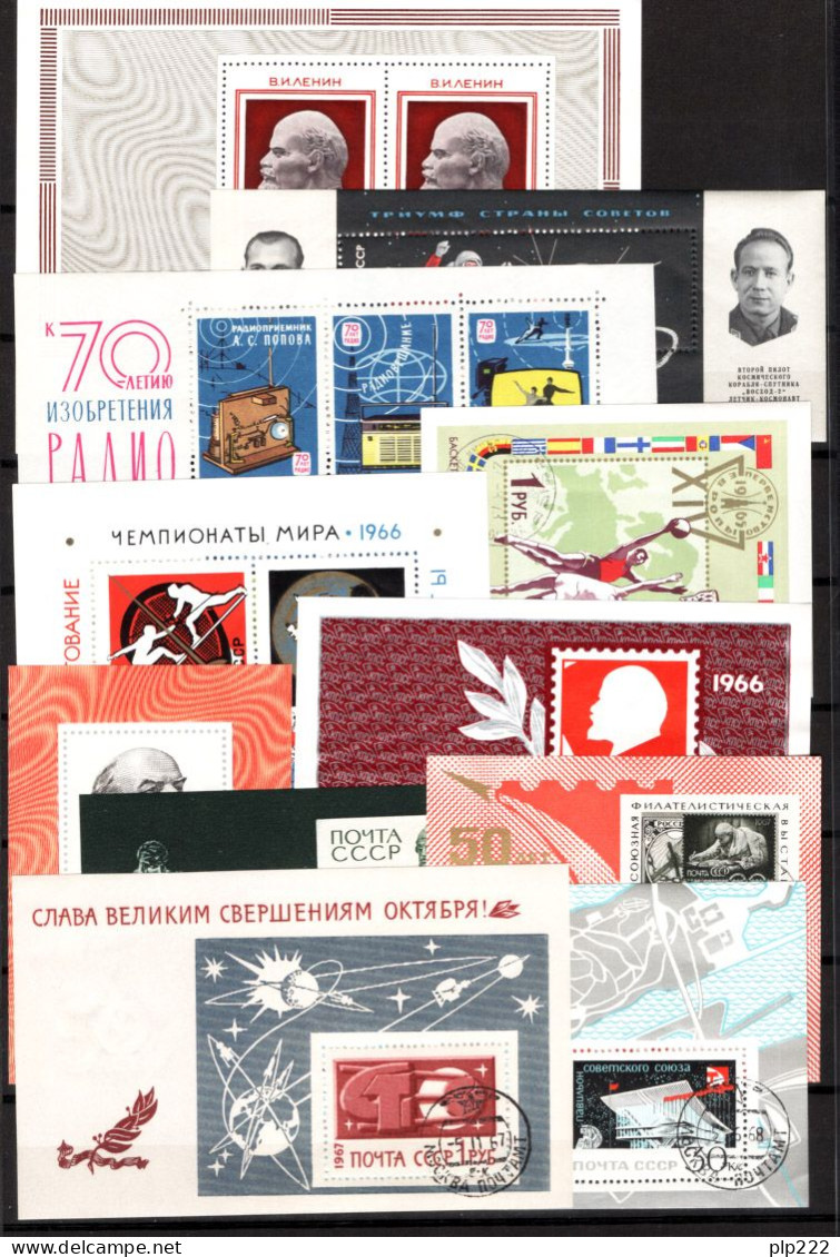 Russia 1961/69 Collezione quasi completa 1300 val / Almost complete Collection 1300 val  Usati/Used VF/F