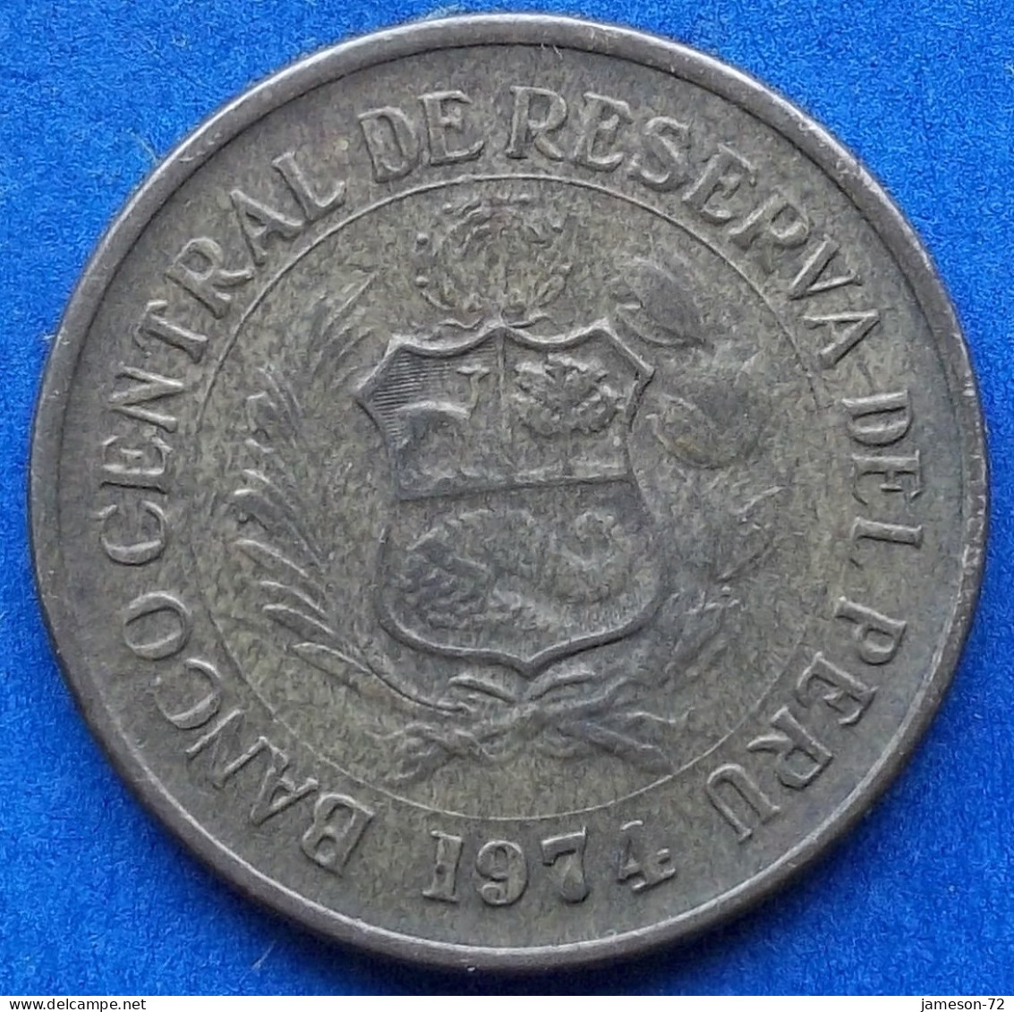 PERU - 1/2 Sol 1974 "Vicuña" KM# 260 Decimal Coinage (1893-1986) - Edelweiss Coins - Perú