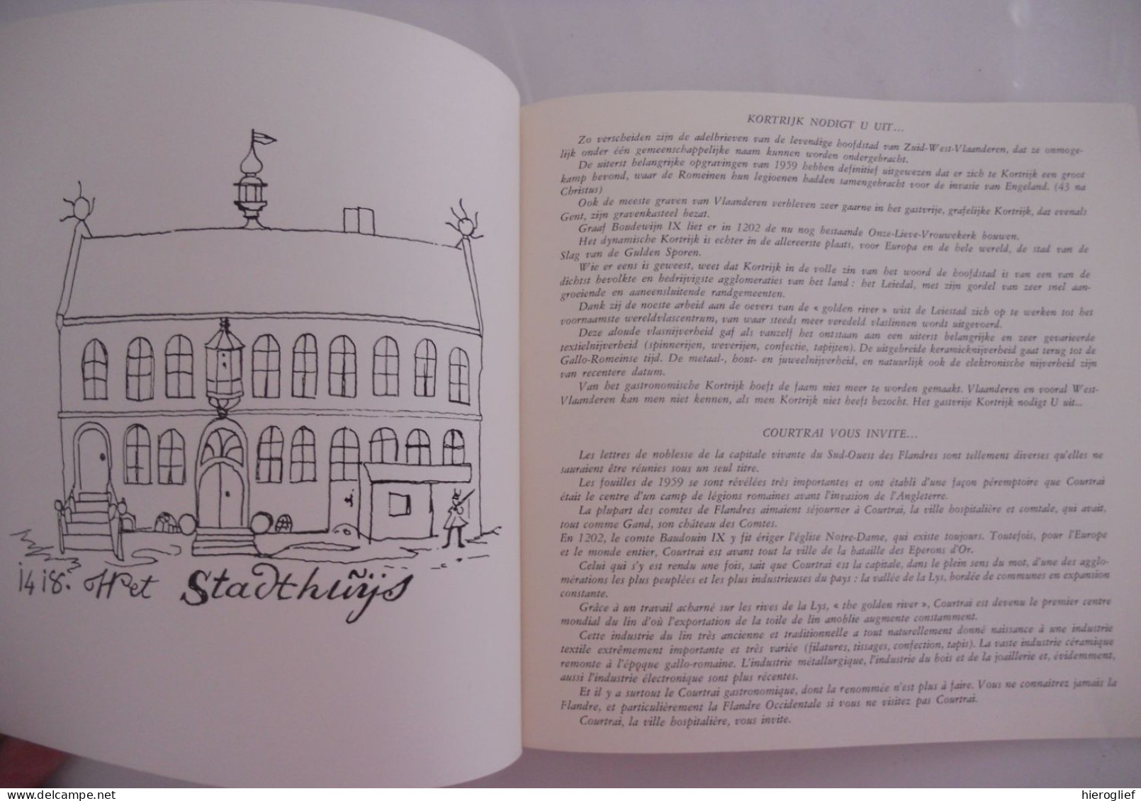 KORTRIJK NODIGT U UIT / COURTRAI VOUS INVITE -- GESCHIEDENIS KUNST ARCHITECTUUR LEIE VLAS - Histoire