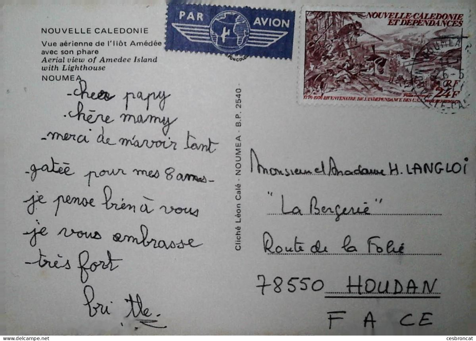 O 1 Lettre / Carte  Nouvelle Calédonie - Storia Postale