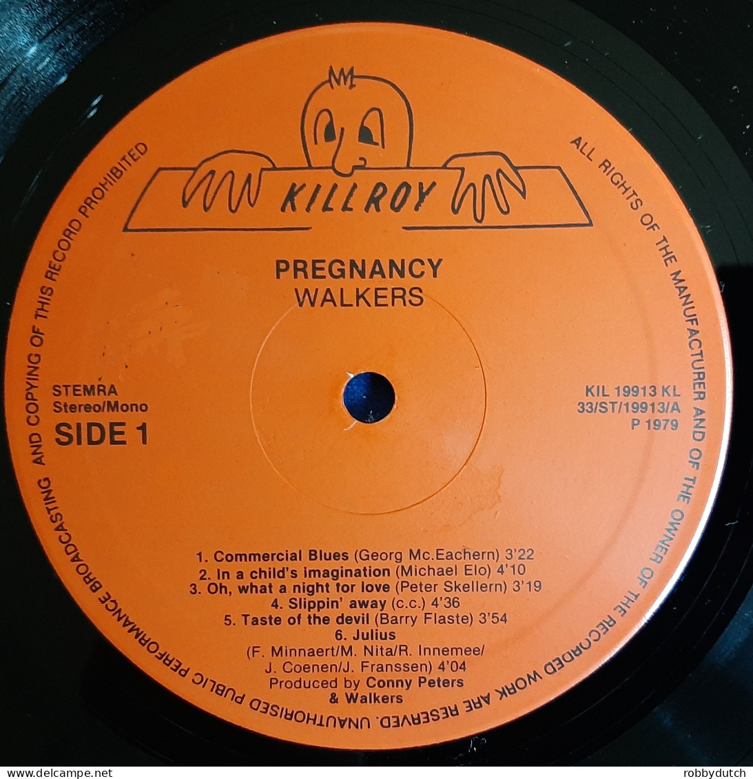 * LP *  THE WALKERS - PREGNANCY (Holland 1979) - Country Y Folk