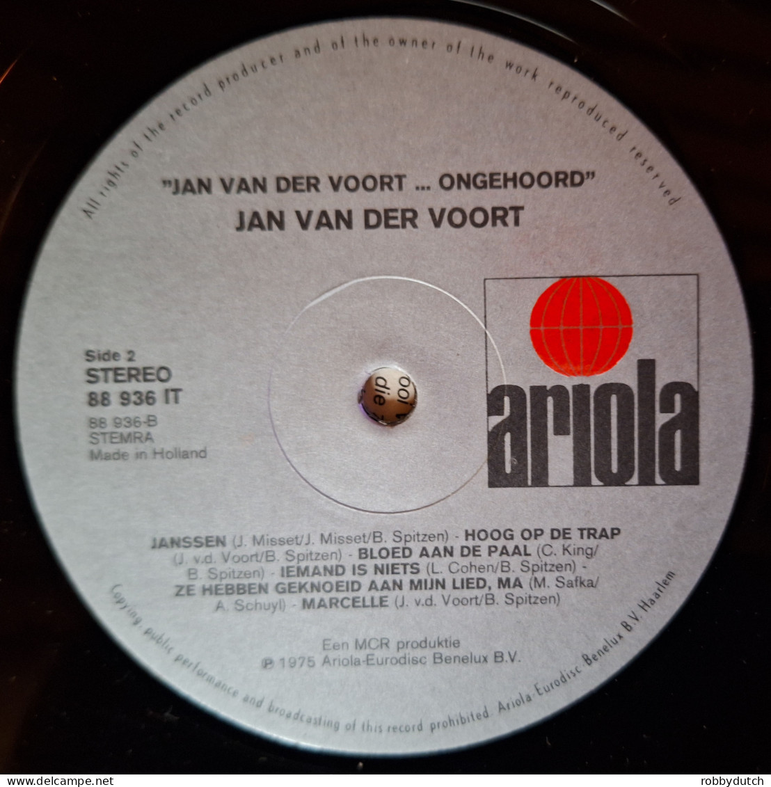 * LP *  JAN VAN DER VOORT - ONGEHOORD (Holland 1975 EX-) - Autres - Musique Néerlandaise