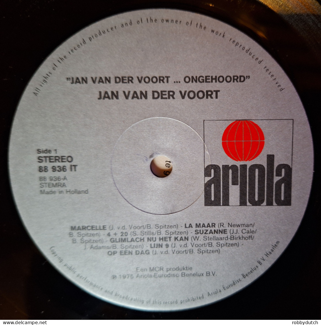 * LP *  JAN VAN DER VOORT - ONGEHOORD (Holland 1975 EX-) - Autres - Musique Néerlandaise