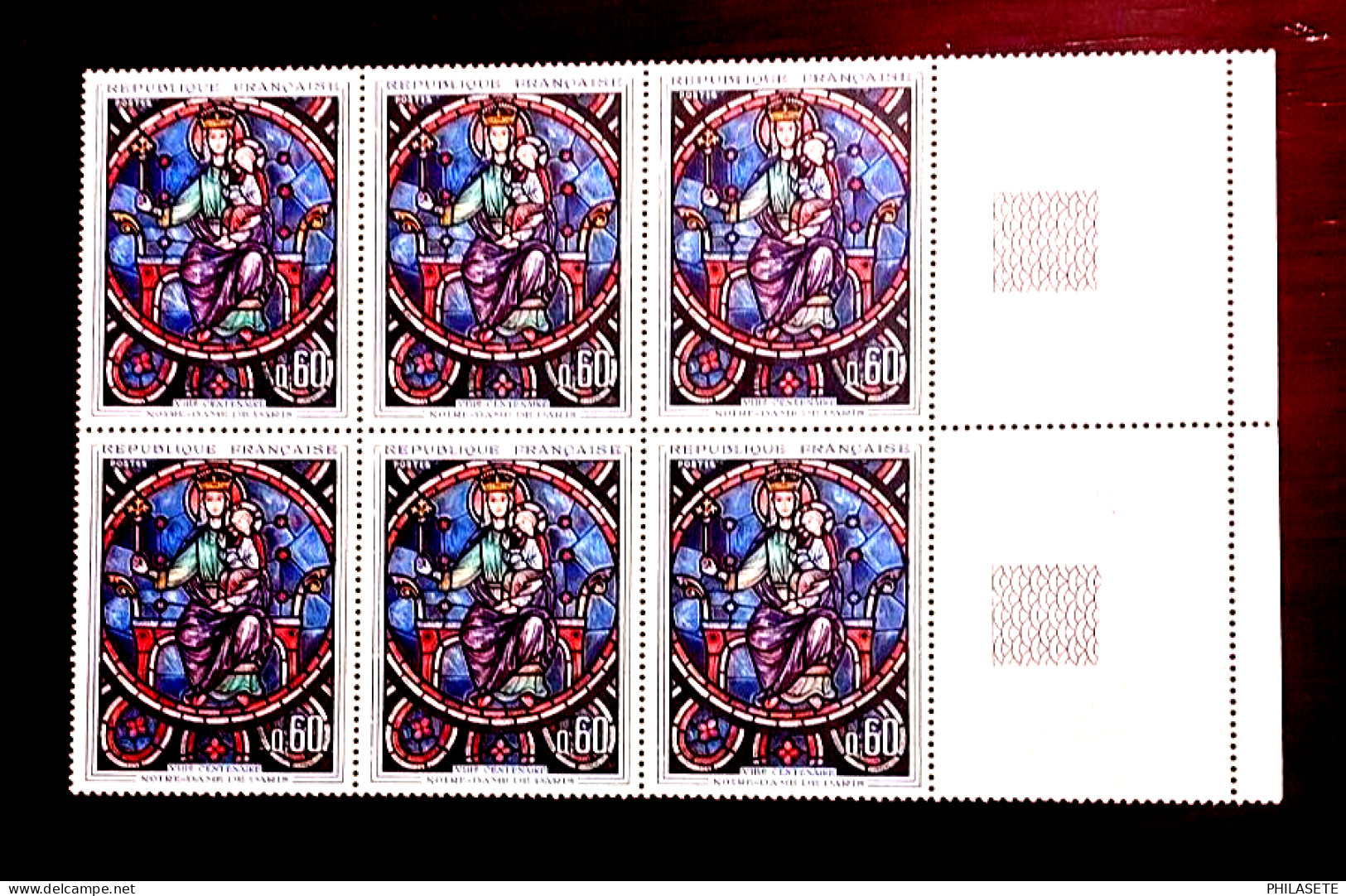 France Bloc De 6 Timbres Neuf** YV N° 1419 Tableau De Notre Dame De Paris - Feuilles Complètes