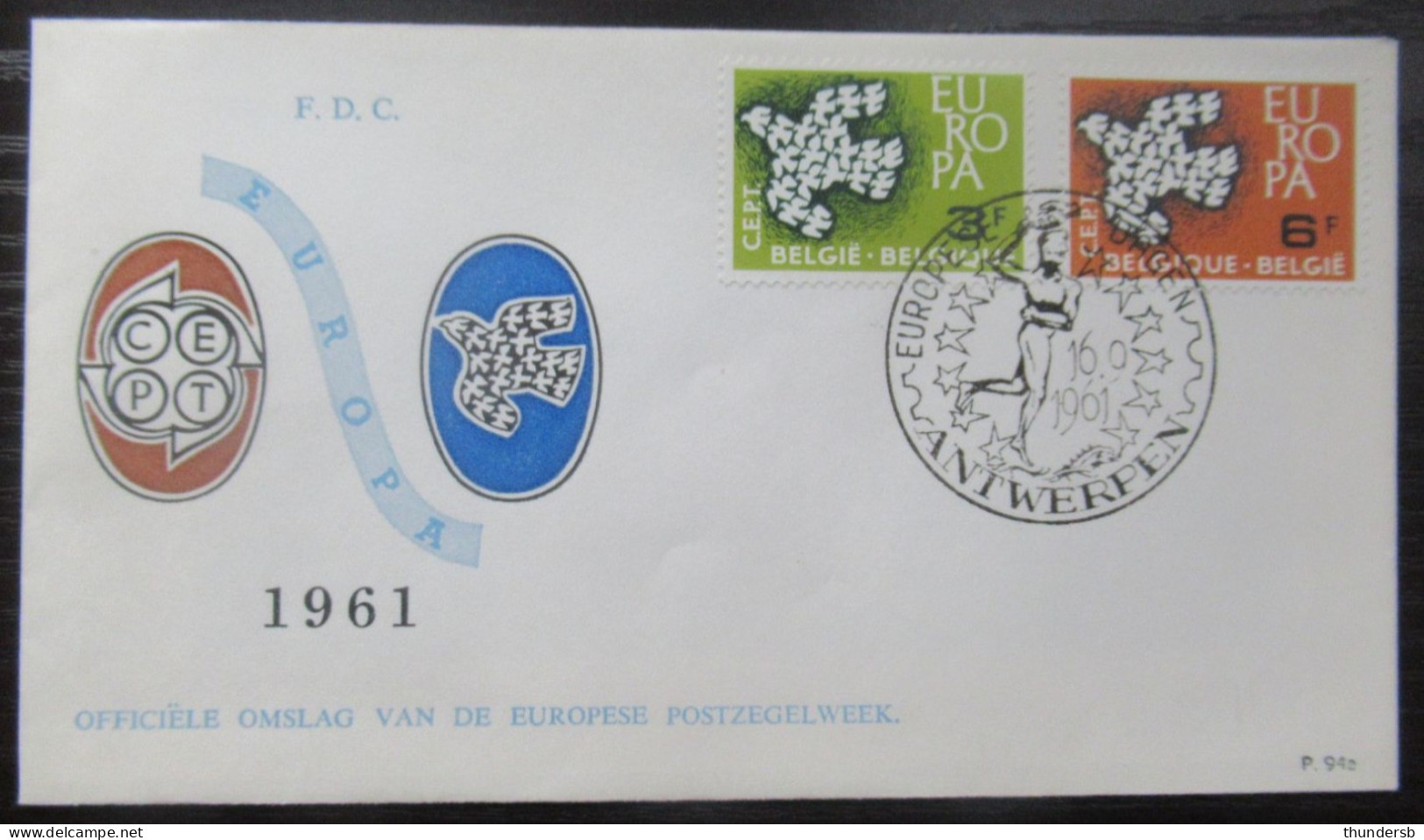 FDC 1193/94 'Europa CEPT: Duiven' - 1961-1970