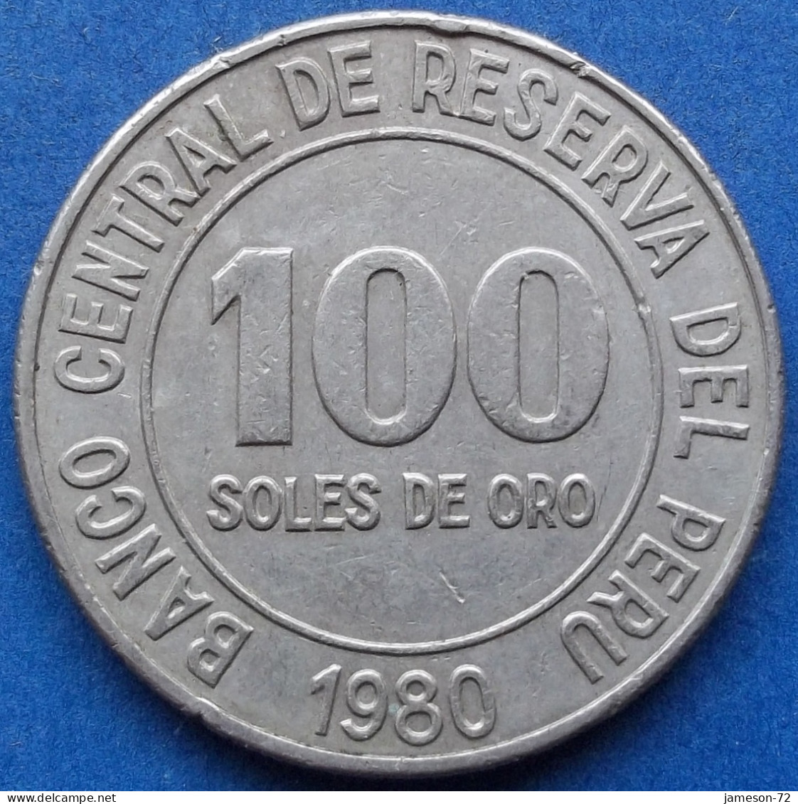 PERU - 100 Soles 1980 KM# 283 Decimal Coinage (1893-1986) - Edelweiss Coins - Perú