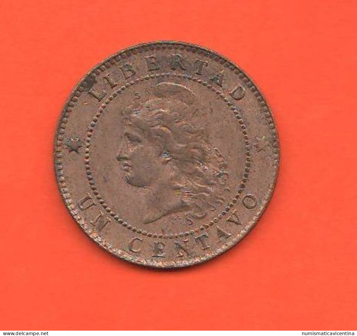 Argentina Un Centavo 1890 South America Bronze Coin - Argentina