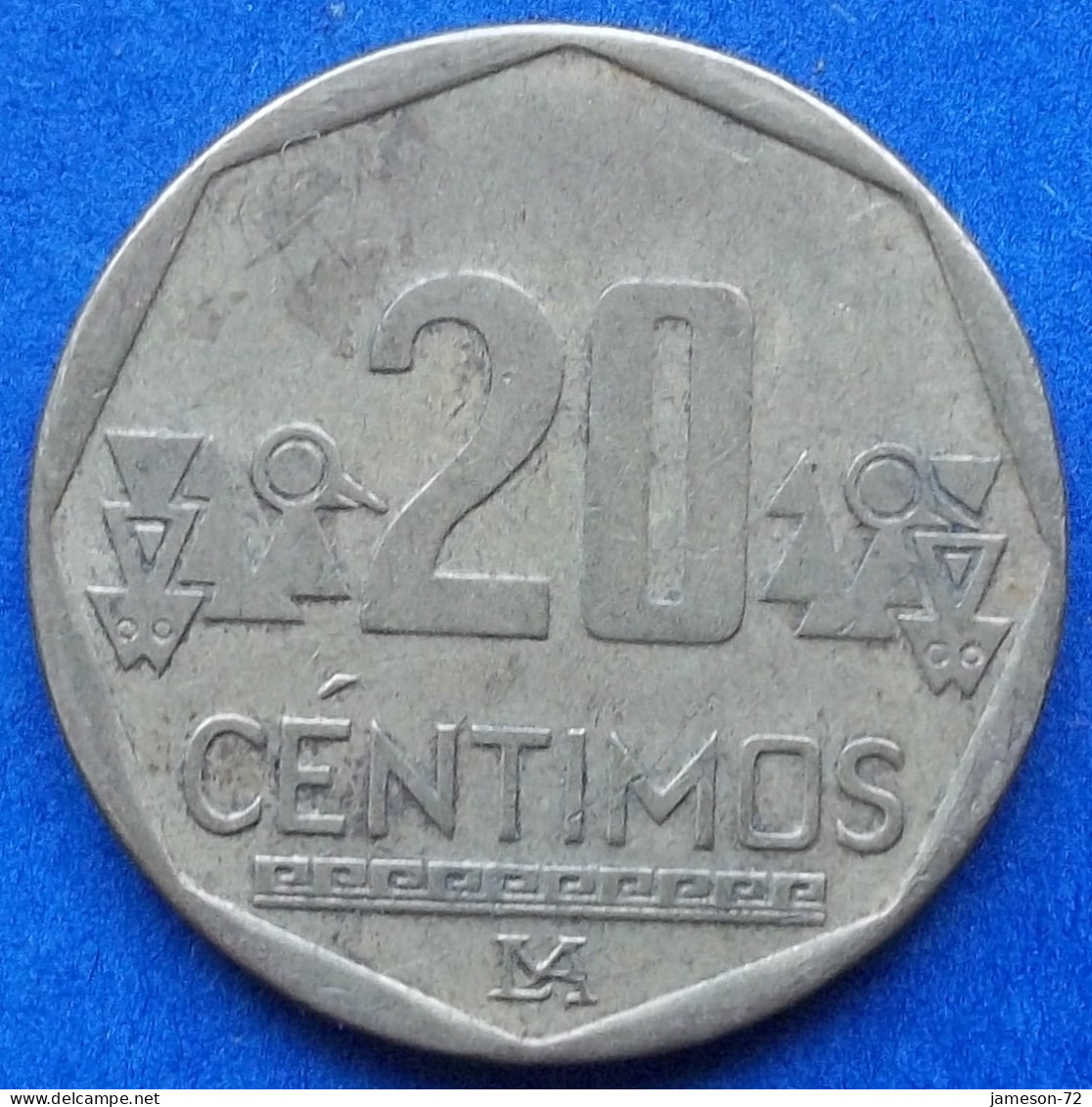 PERU - 20 Centimos 2017 KM# 306.4 Monetary Reform (1991) - Edelweiss Coins - Peru