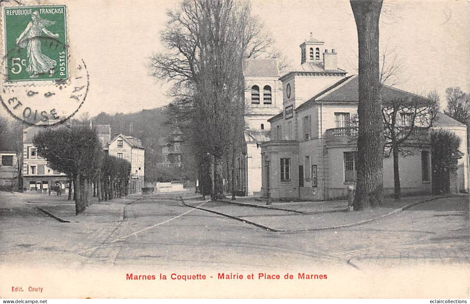 Marnes La Coquette        92        Mairie Et Place De Marne       (voir Scan) - Sonstige & Ohne Zuordnung