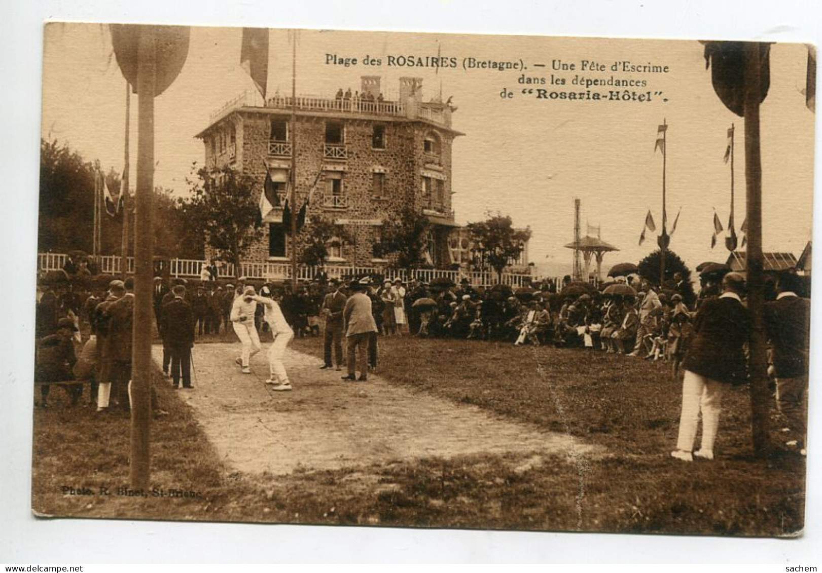 22 PLERIN PLage Des Rosaires Une Fete D'Escrime Pres Du Rosaria Hotel  Escrimeurs Au Combat  Sport   D15 2022 - Plérin / Saint-Laurent-de-la-Mer