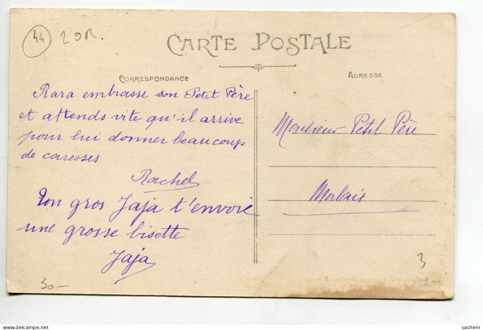 44 VARADES Maisons Bords De La Loire Vers La Meilleraie écrite Vers 1910  D15 2022 - Varades