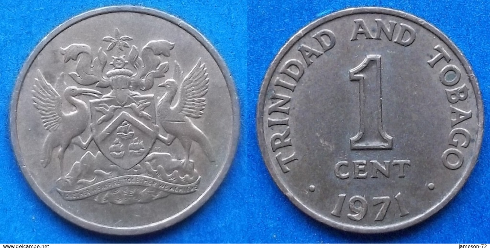 TRINIDAD & TOBAGO - 1 Cent 1971 KM# 1 British Colonial - Edelweiss Coins - Trinité & Tobago