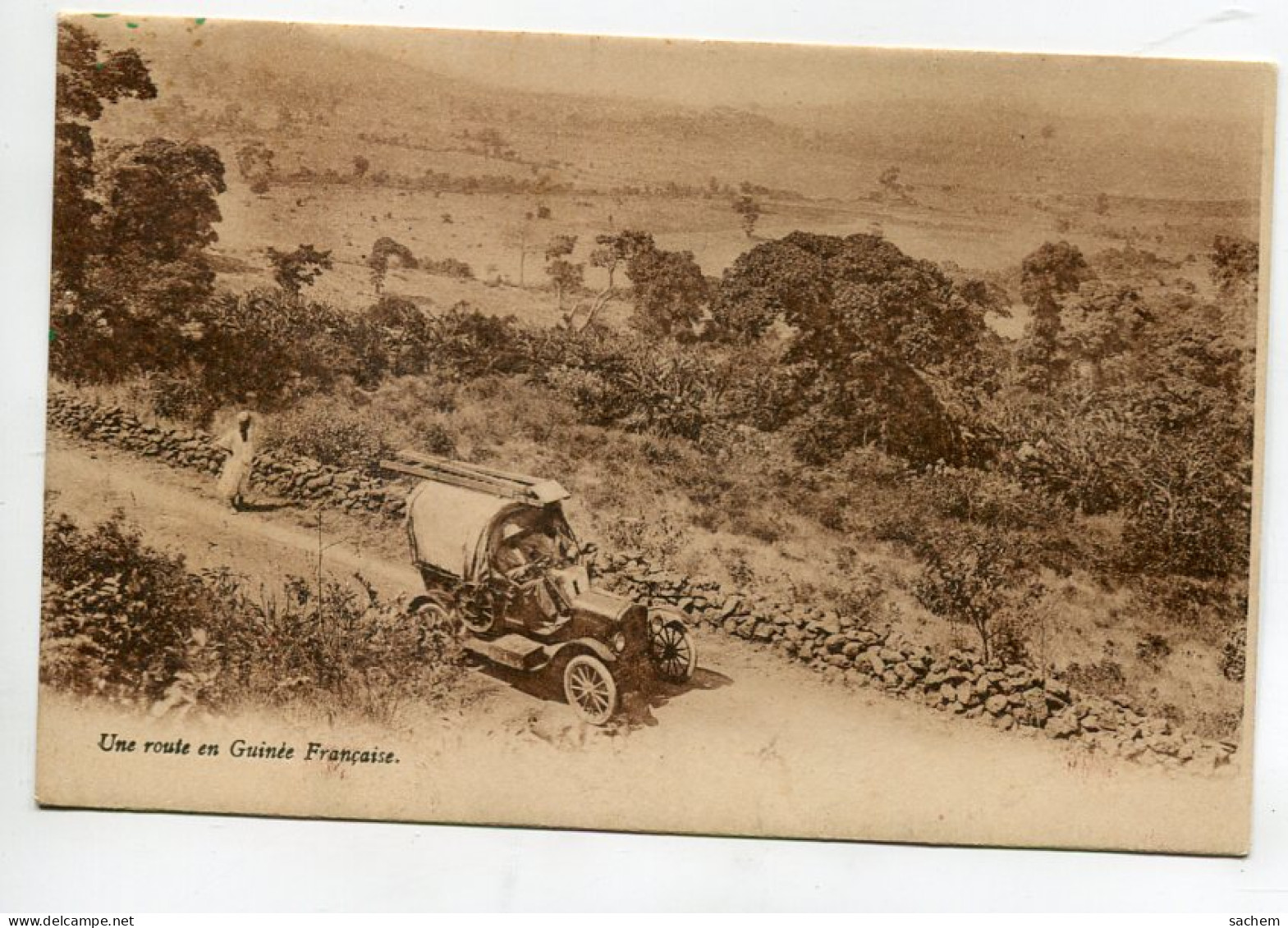 GUINEE FRancaise Automobile Sur Route Campagne 1930  D16 2022 - Guinée Française