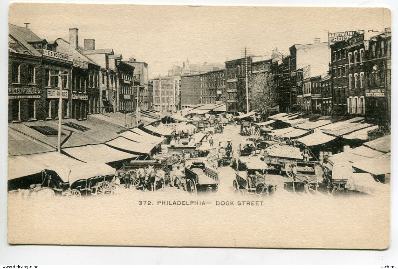 ETATS UNIS PHILADELPHIA Dogk Street Jour De Marché  1900    D16 2022 - Philadelphia