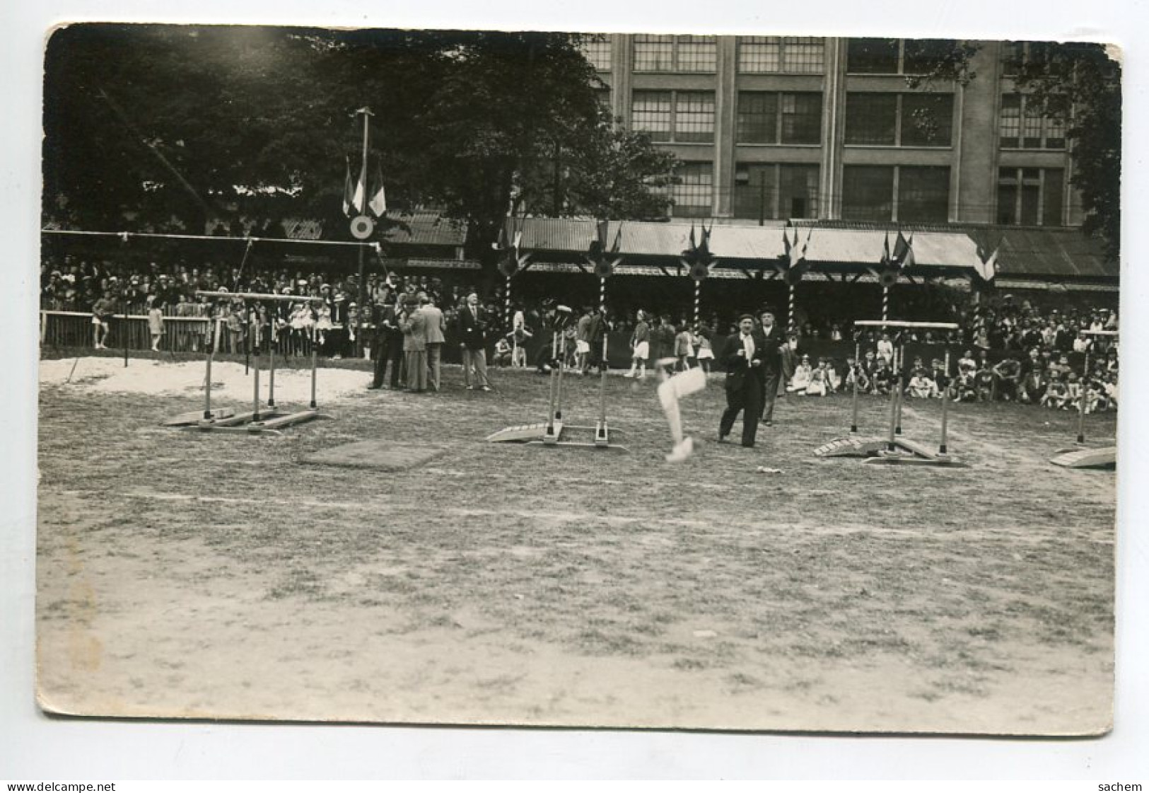 GYMNASTIQUE CARTE PHOTO Barres Parallèles Réunion Sportive En Plein Air  D17 2022  - Gimnasia