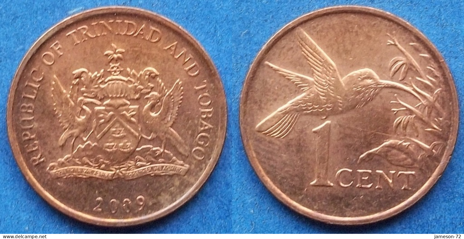 TRINIDAD & TOBAGO - 1 Cent 2009 "Hummingbird" KM# 29 Republic (1976) - Edelweiss Coins - Trinidad En Tobago