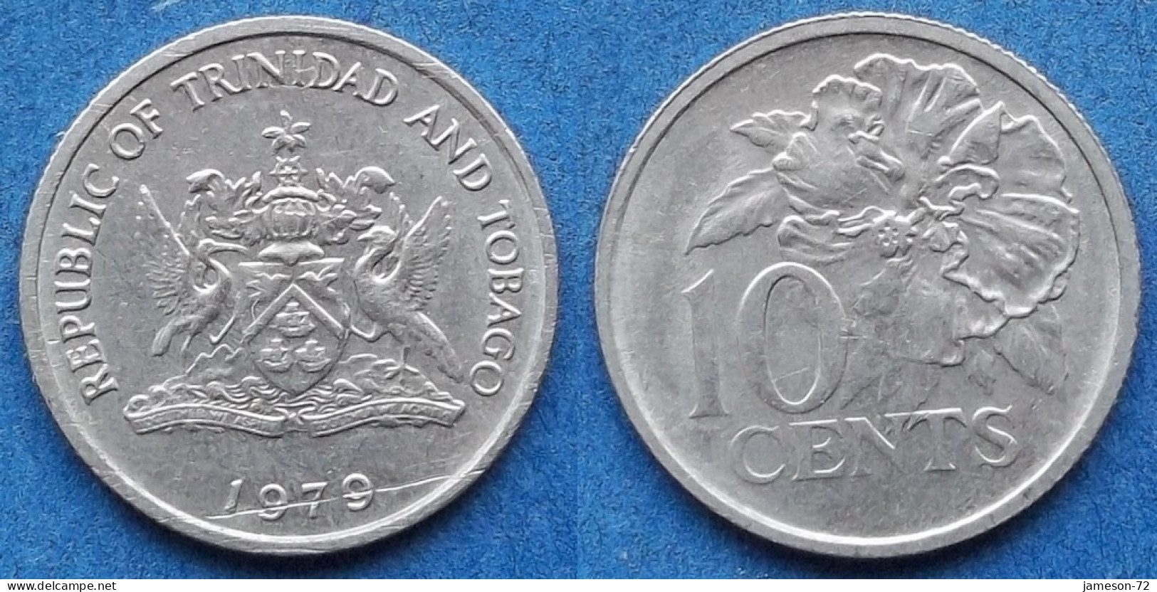 TRINIDAD & TOBAGO - 10 Cents 1979 "Hibiscus" KM# 31 Republic (1976) - Edelweiss Coins - Trinidad En Tobago