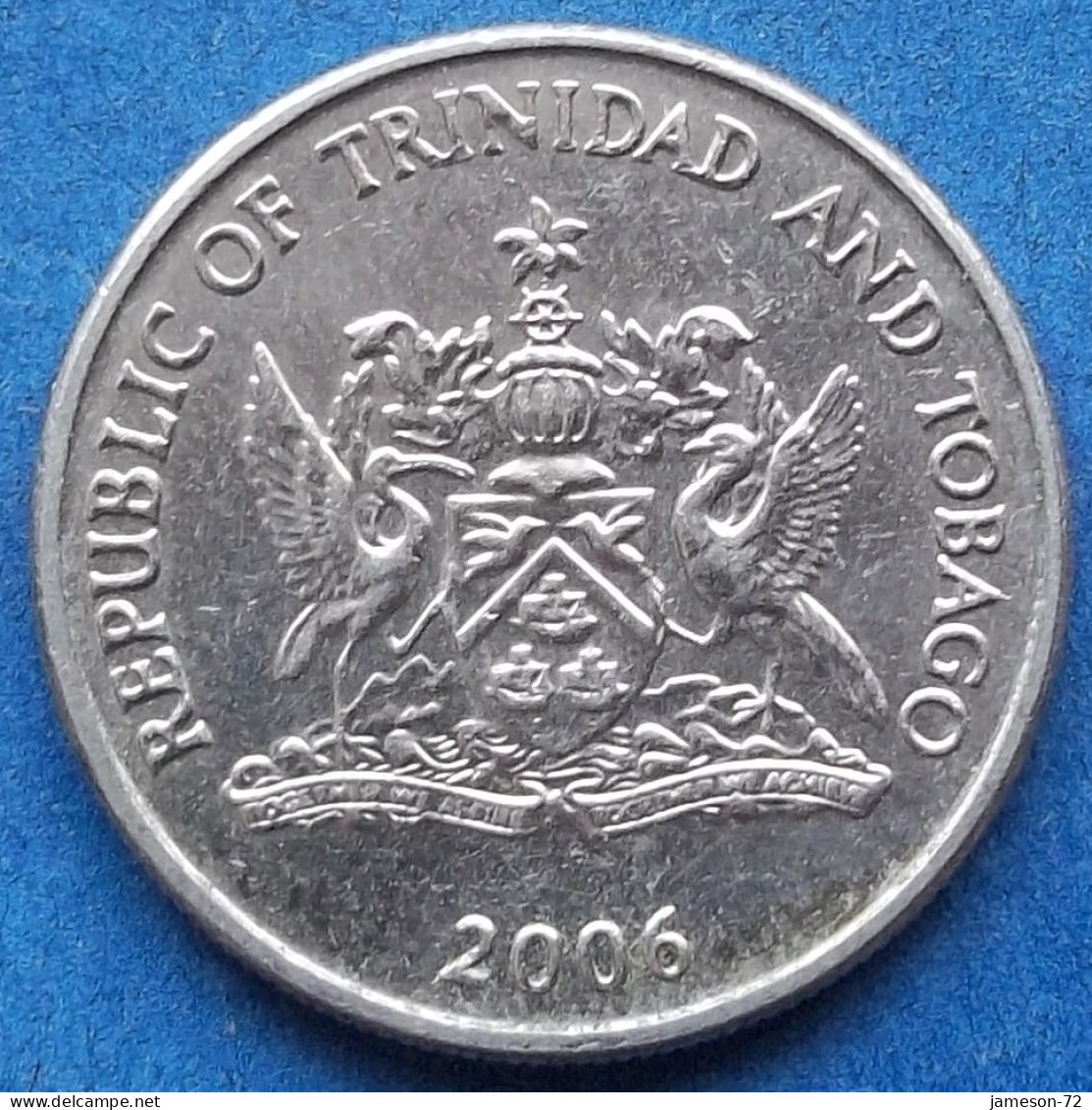 TRINIDAD & TOBAGO - 25 Cents 2006 "Chaconia" KM# 32 Republic (1976) - Edelweiss Coins - Trinité & Tobago