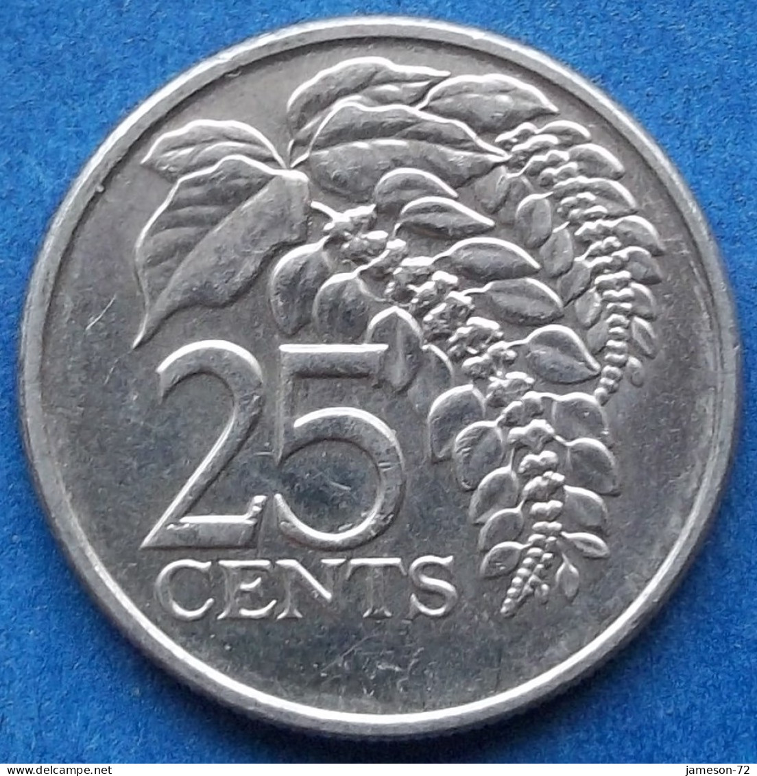 TRINIDAD & TOBAGO - 25 Cents 2006 "Chaconia" KM# 32 Republic (1976) - Edelweiss Coins - Trinidad En Tobago