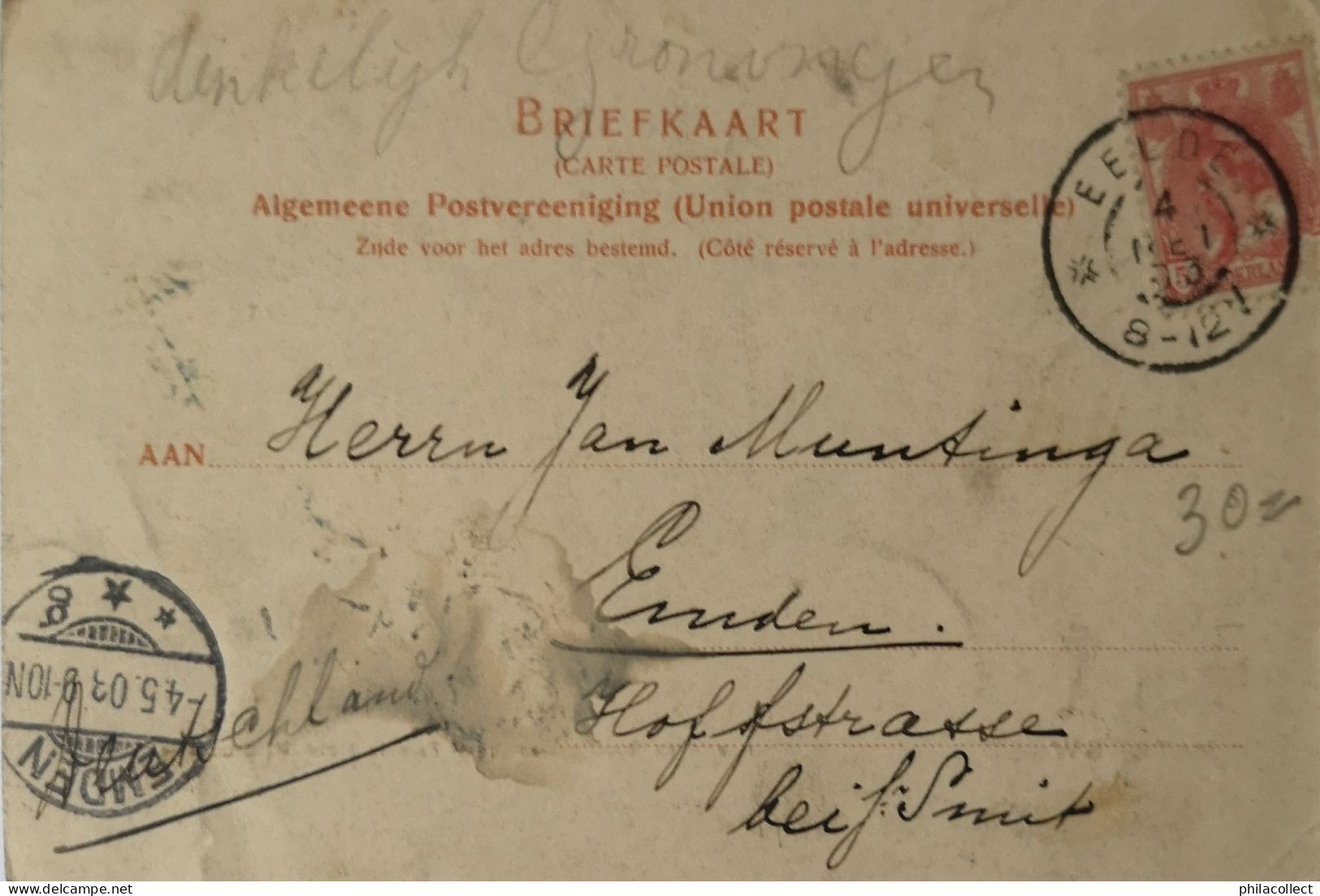 Paterswolde (Dr.) Koepel En Bosch Gezicht Bij Hotel R. Brandsma (Paardentram) 1903 - Sonstige & Ohne Zuordnung