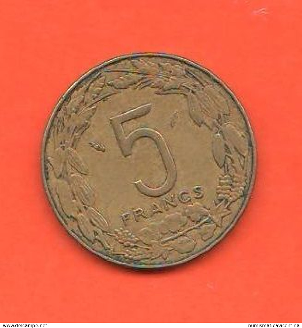 Africa Centrale 5 Francs 1983 CFA Central Africa Copper /aluminum / Nickel Coin - América Central