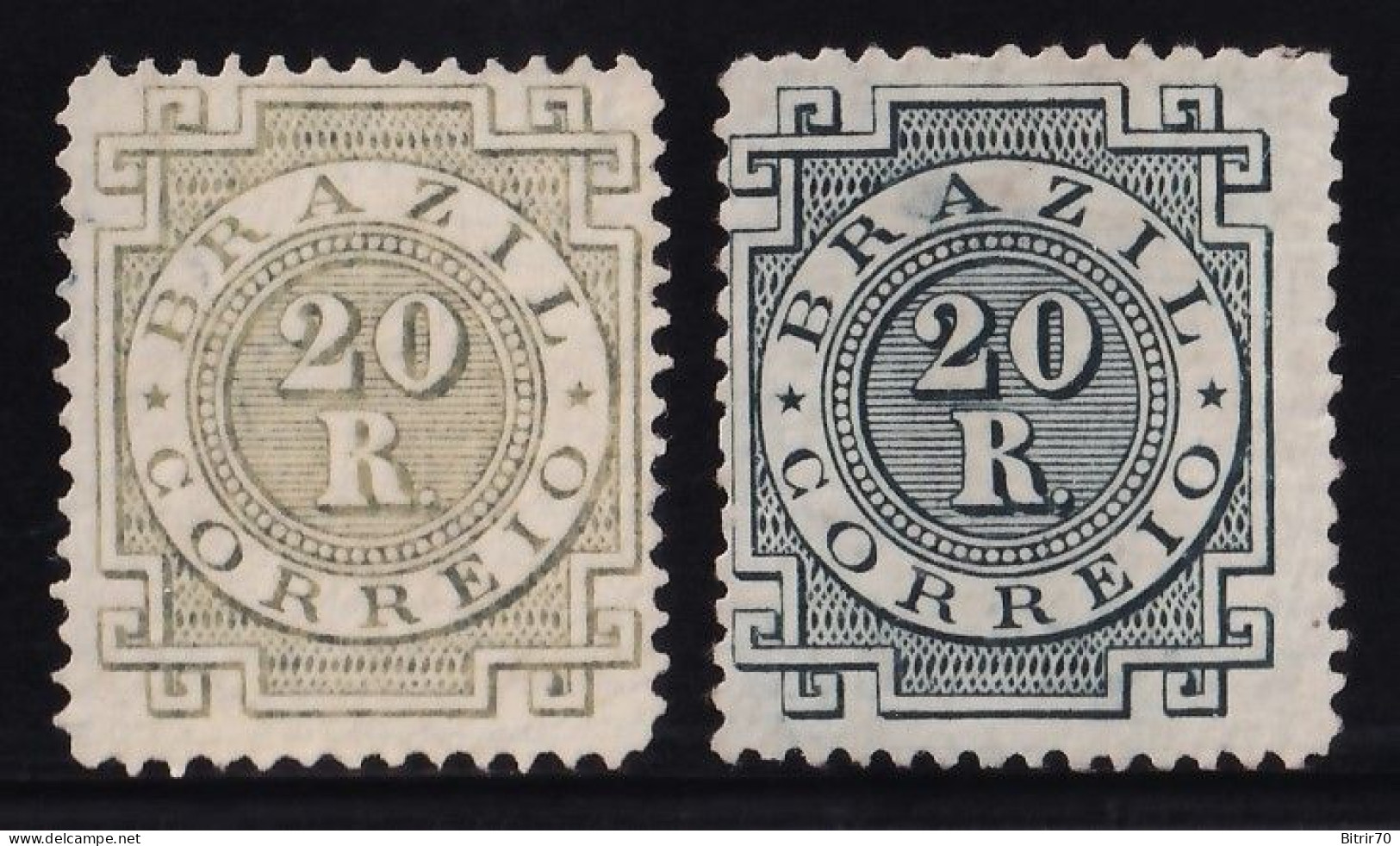 Brasil, 1884-88  Y&T. 59, 59a, (*), - Nuovi