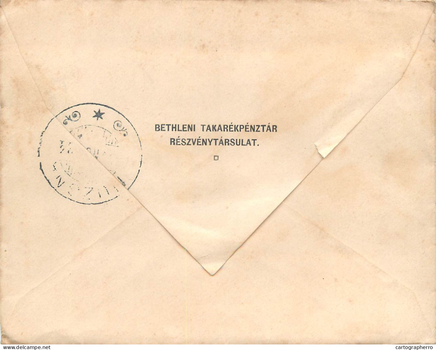 Romania World War 1 Letter Registered Beclean 1917 - Lettres 1ère Guerre Mondiale