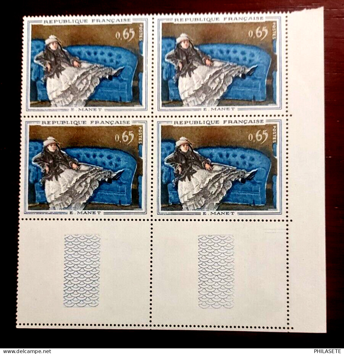 France 1963 Bloc De 4 Timbres Neuf** YV N° 1364 Tableau De Manet - Feuilles Complètes